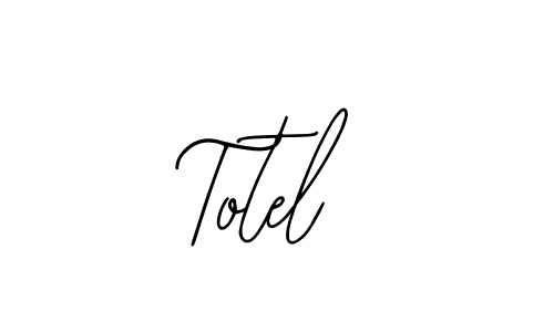 The best way (Bearetta-2O07w) to make a short signature is to pick only two or three words in your name. The name Totel include a total of six letters. For converting this name. Totel signature style 12 images and pictures png