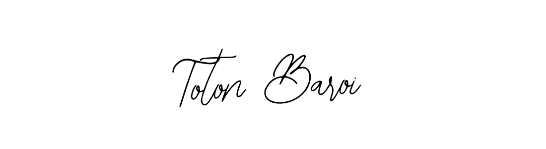 Create a beautiful signature design for name Toton Baroi. With this signature (Bearetta-2O07w) fonts, you can make a handwritten signature for free. Toton Baroi signature style 12 images and pictures png