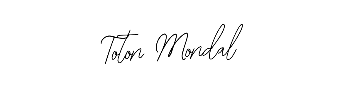 How to make Toton Mondal signature? Bearetta-2O07w is a professional autograph style. Create handwritten signature for Toton Mondal name. Toton Mondal signature style 12 images and pictures png