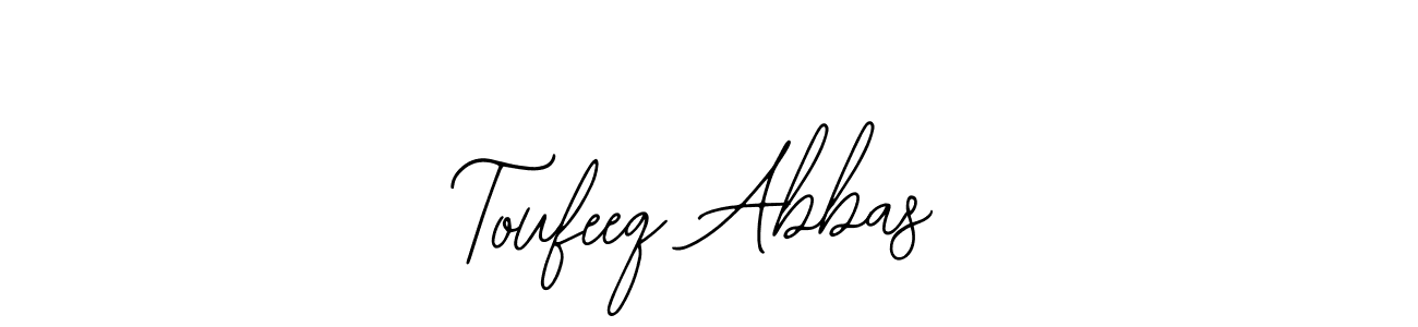 Similarly Bearetta-2O07w is the best handwritten signature design. Signature creator online .You can use it as an online autograph creator for name Toufeeq Abbas. Toufeeq Abbas signature style 12 images and pictures png