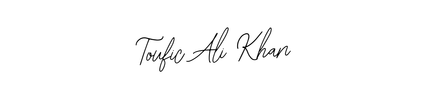 Similarly Bearetta-2O07w is the best handwritten signature design. Signature creator online .You can use it as an online autograph creator for name Toufic Ali Khan. Toufic Ali Khan signature style 12 images and pictures png