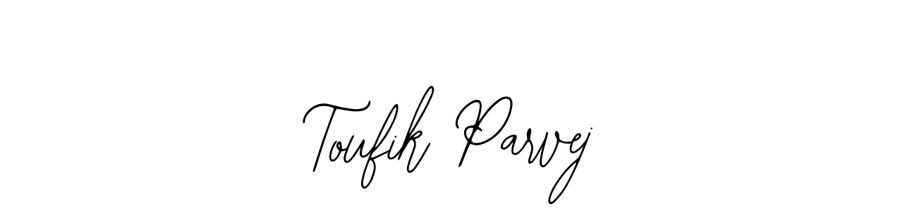 This is the best signature style for the Toufik Parvej name. Also you like these signature font (Bearetta-2O07w). Mix name signature. Toufik Parvej signature style 12 images and pictures png