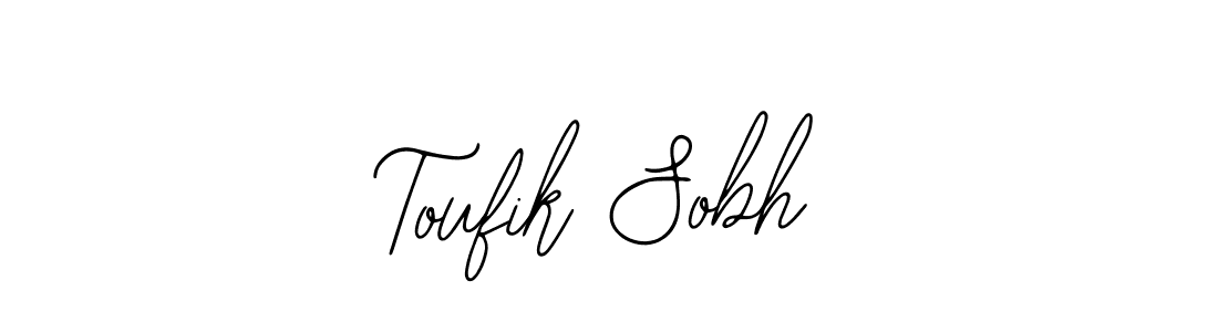 How to Draw Toufik Sobh signature style? Bearetta-2O07w is a latest design signature styles for name Toufik Sobh. Toufik Sobh signature style 12 images and pictures png