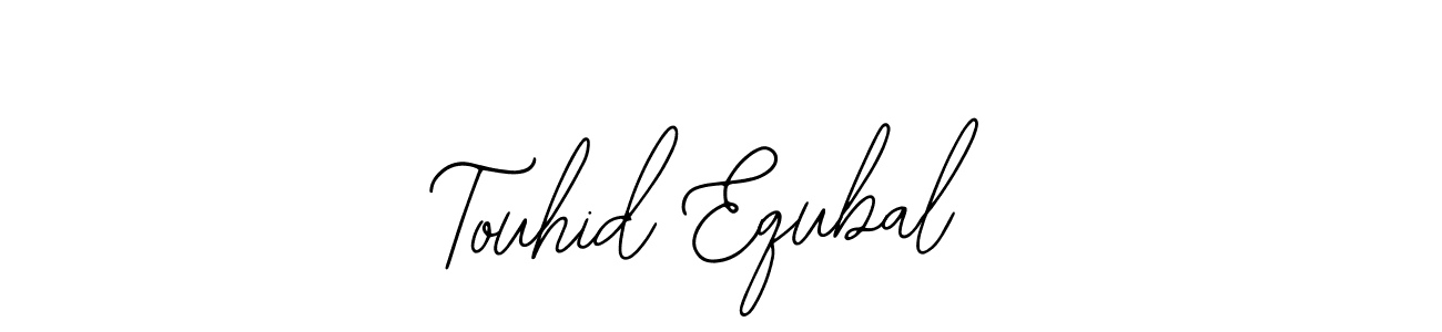 Use a signature maker to create a handwritten signature online. With this signature software, you can design (Bearetta-2O07w) your own signature for name Touhid Equbal. Touhid Equbal signature style 12 images and pictures png