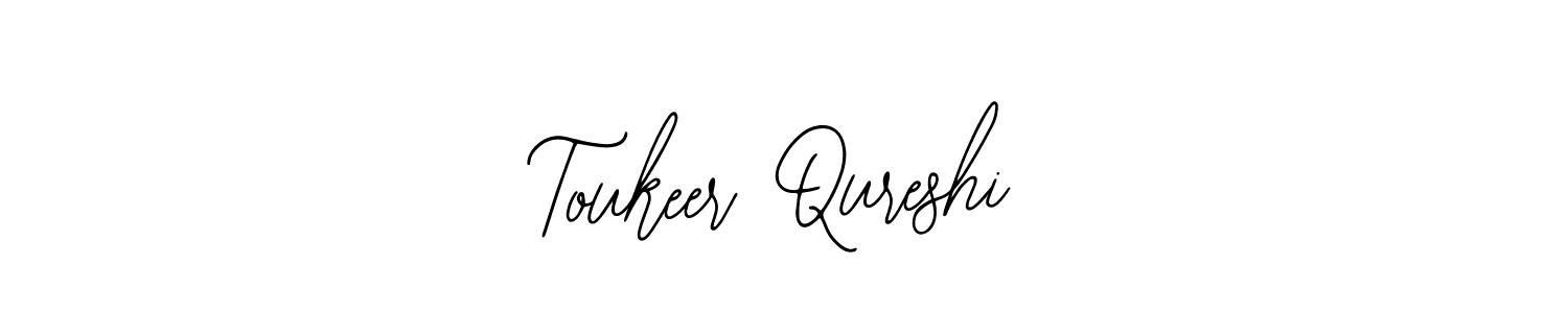 The best way (Bearetta-2O07w) to make a short signature is to pick only two or three words in your name. The name Toukeer Qureshi include a total of six letters. For converting this name. Toukeer Qureshi signature style 12 images and pictures png