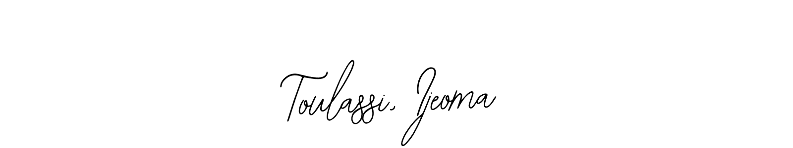 Create a beautiful signature design for name Toulassi, Ijeoma. With this signature (Bearetta-2O07w) fonts, you can make a handwritten signature for free. Toulassi, Ijeoma signature style 12 images and pictures png