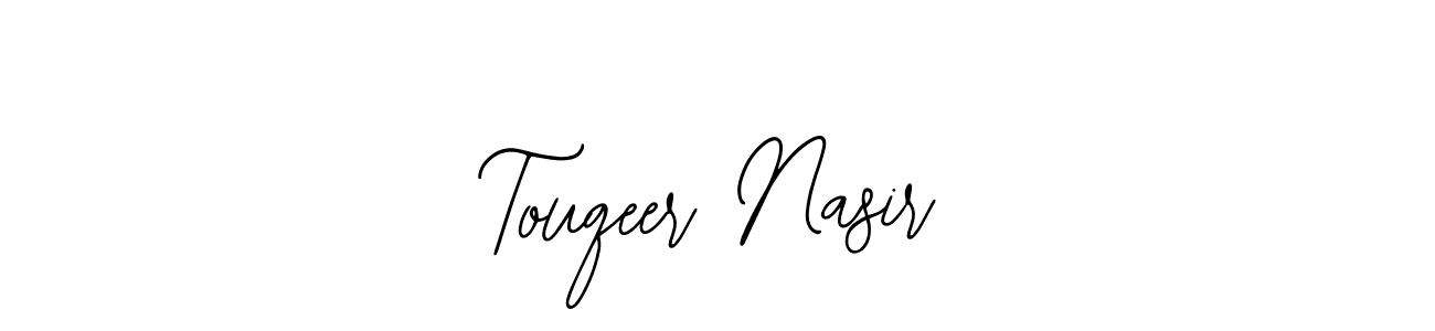 Use a signature maker to create a handwritten signature online. With this signature software, you can design (Bearetta-2O07w) your own signature for name Touqeer Nasir. Touqeer Nasir signature style 12 images and pictures png