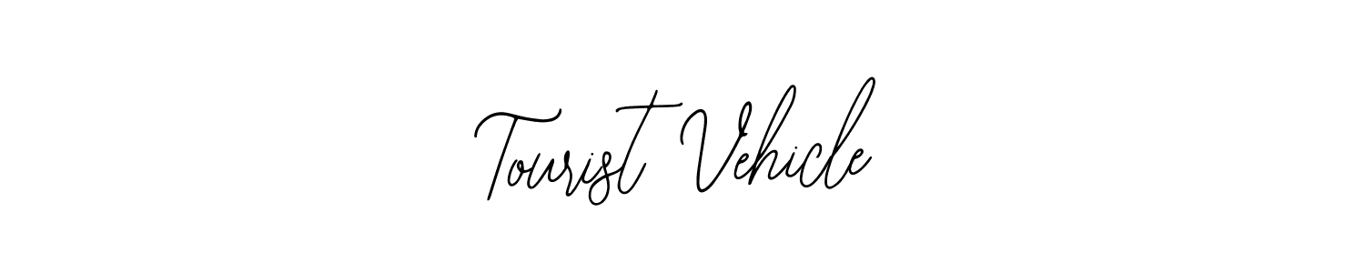 How to make Tourist Vehicle name signature. Use Bearetta-2O07w style for creating short signs online. This is the latest handwritten sign. Tourist Vehicle signature style 12 images and pictures png