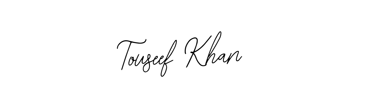 Also we have Touseef Khan name is the best signature style. Create professional handwritten signature collection using Bearetta-2O07w autograph style. Touseef Khan signature style 12 images and pictures png