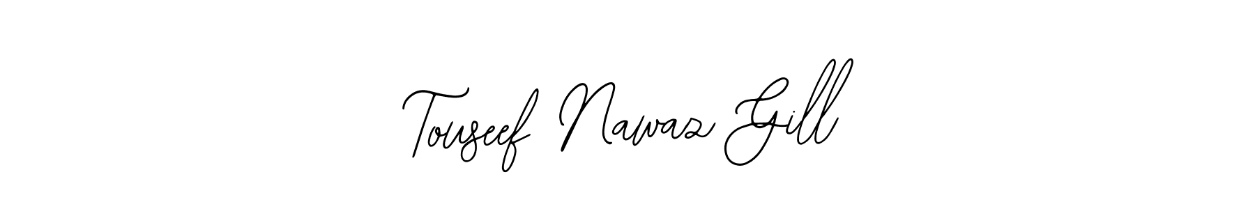 if you are searching for the best signature style for your name Touseef Nawaz Gill. so please give up your signature search. here we have designed multiple signature styles  using Bearetta-2O07w. Touseef Nawaz Gill signature style 12 images and pictures png