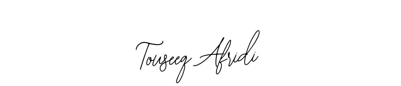 How to make Touseeq Afridi signature? Bearetta-2O07w is a professional autograph style. Create handwritten signature for Touseeq Afridi name. Touseeq Afridi signature style 12 images and pictures png