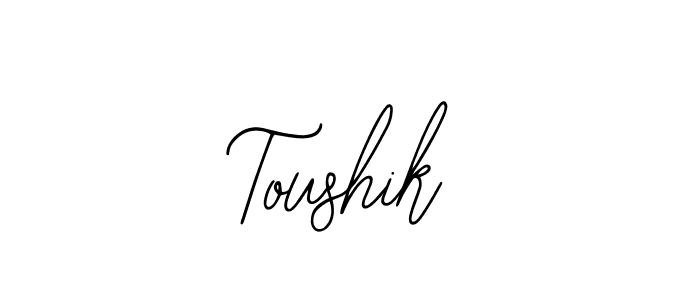 Design your own signature with our free online signature maker. With this signature software, you can create a handwritten (Bearetta-2O07w) signature for name Toushik. Toushik signature style 12 images and pictures png