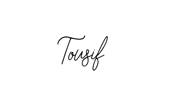 Also we have Tousif name is the best signature style. Create professional handwritten signature collection using Bearetta-2O07w autograph style. Tousif signature style 12 images and pictures png