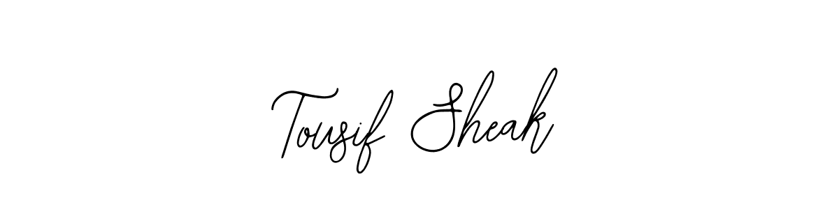 The best way (Bearetta-2O07w) to make a short signature is to pick only two or three words in your name. The name Tousif Sheak include a total of six letters. For converting this name. Tousif Sheak signature style 12 images and pictures png