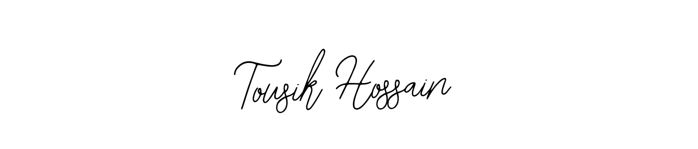 Create a beautiful signature design for name Tousik Hossain. With this signature (Bearetta-2O07w) fonts, you can make a handwritten signature for free. Tousik Hossain signature style 12 images and pictures png