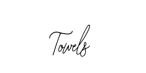 Also You can easily find your signature by using the search form. We will create Towels name handwritten signature images for you free of cost using Bearetta-2O07w sign style. Towels signature style 12 images and pictures png