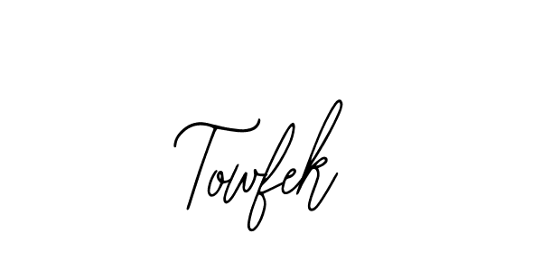 Also we have Towfek name is the best signature style. Create professional handwritten signature collection using Bearetta-2O07w autograph style. Towfek signature style 12 images and pictures png