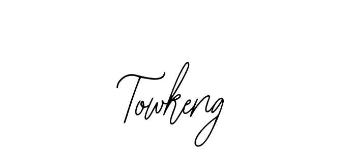 You should practise on your own different ways (Bearetta-2O07w) to write your name (Towkeng) in signature. don't let someone else do it for you. Towkeng signature style 12 images and pictures png