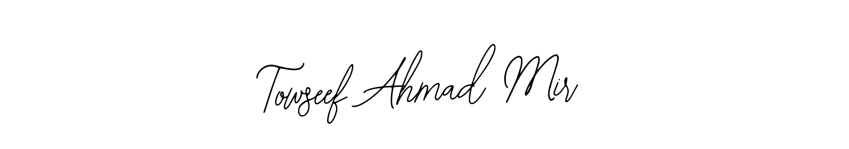 Create a beautiful signature design for name Towseef Ahmad Mir. With this signature (Bearetta-2O07w) fonts, you can make a handwritten signature for free. Towseef Ahmad Mir signature style 12 images and pictures png