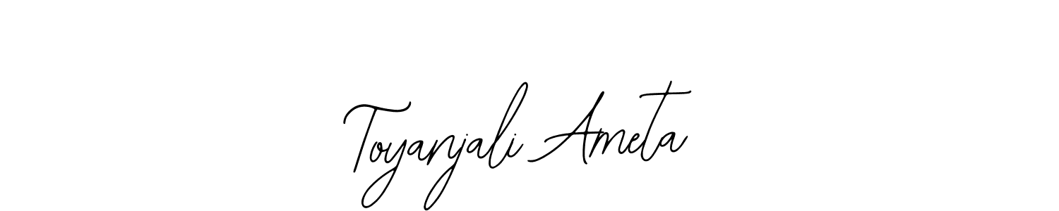 Also You can easily find your signature by using the search form. We will create Toyanjali Ameta name handwritten signature images for you free of cost using Bearetta-2O07w sign style. Toyanjali Ameta signature style 12 images and pictures png