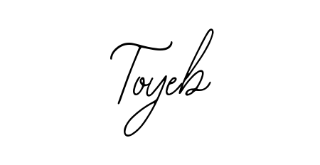 Give your name Toyeb an exquisite flair with the Bearetta-2O07w script font. Ideal for contracts, resumes, and formal letterheads. Toyeb signature style 12 images and pictures png