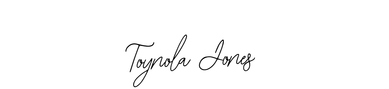 Bearetta-2O07w is a professional signature style that is perfect for those who want to add a touch of class to their signature. It is also a great choice for those who want to make their signature more unique. Get Toynola Jones name to fancy signature for free. Toynola Jones signature style 12 images and pictures png