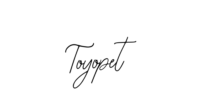 Similarly Bearetta-2O07w is the best handwritten signature design. Signature creator online .You can use it as an online autograph creator for name Toyopet. Toyopet signature style 12 images and pictures png