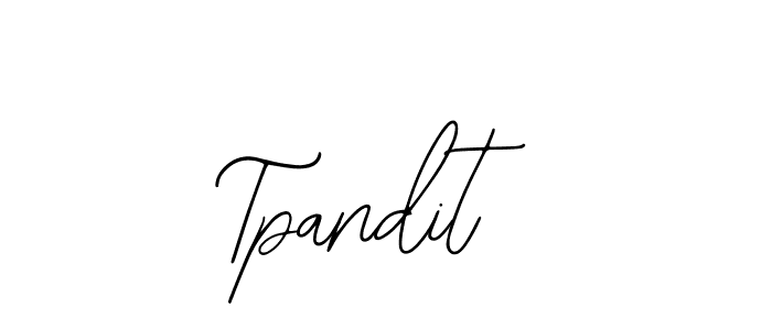 Tpandit stylish signature style. Best Handwritten Sign (Bearetta-2O07w) for my name. Handwritten Signature Collection Ideas for my name Tpandit. Tpandit signature style 12 images and pictures png