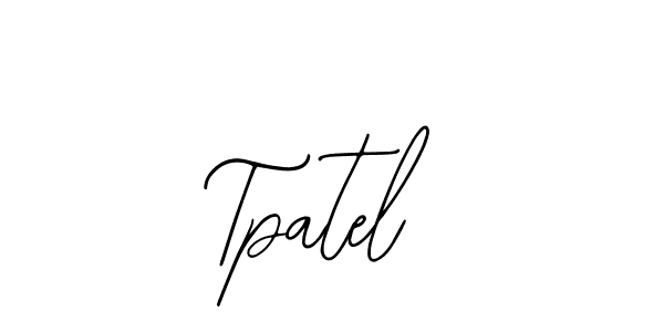 The best way (Bearetta-2O07w) to make a short signature is to pick only two or three words in your name. The name Tpatel include a total of six letters. For converting this name. Tpatel signature style 12 images and pictures png