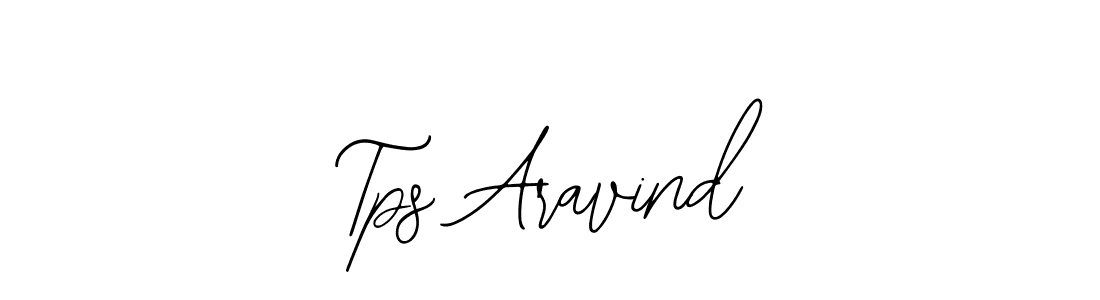 You should practise on your own different ways (Bearetta-2O07w) to write your name (Tps Aravind) in signature. don't let someone else do it for you. Tps Aravind signature style 12 images and pictures png