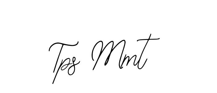 How to make Tps Mmt name signature. Use Bearetta-2O07w style for creating short signs online. This is the latest handwritten sign. Tps Mmt signature style 12 images and pictures png