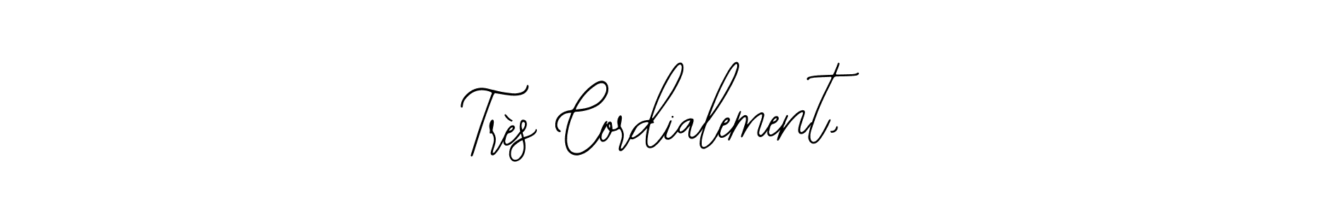 Use a signature maker to create a handwritten signature online. With this signature software, you can design (Bearetta-2O07w) your own signature for name Très Cordialement,. Très Cordialement, signature style 12 images and pictures png