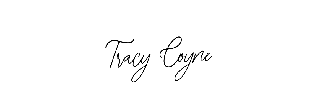 How to make Tracy Coyne name signature. Use Bearetta-2O07w style for creating short signs online. This is the latest handwritten sign. Tracy Coyne signature style 12 images and pictures png