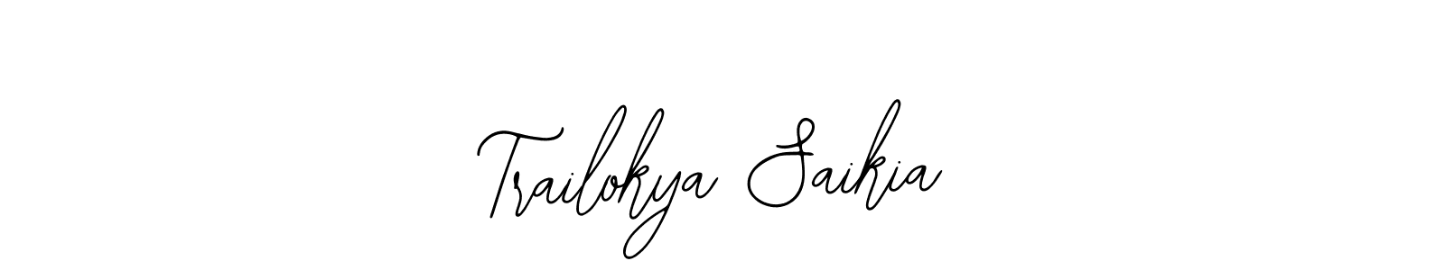 if you are searching for the best signature style for your name Trailokya Saikia. so please give up your signature search. here we have designed multiple signature styles  using Bearetta-2O07w. Trailokya Saikia signature style 12 images and pictures png