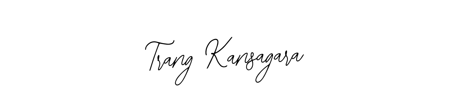 This is the best signature style for the Trang Kansagara name. Also you like these signature font (Bearetta-2O07w). Mix name signature. Trang Kansagara signature style 12 images and pictures png