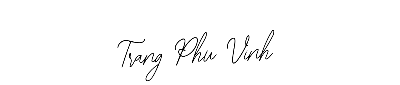 This is the best signature style for the Trang Phu Vinh name. Also you like these signature font (Bearetta-2O07w). Mix name signature. Trang Phu Vinh signature style 12 images and pictures png