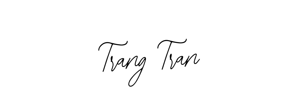 Make a beautiful signature design for name Trang Tran. With this signature (Bearetta-2O07w) style, you can create a handwritten signature for free. Trang Tran signature style 12 images and pictures png