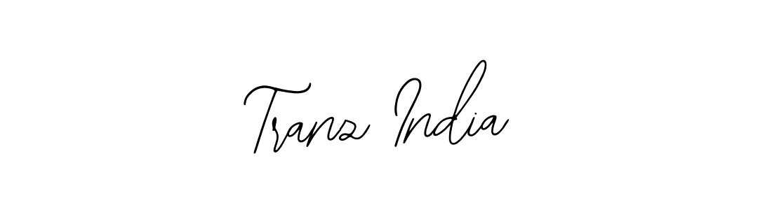 Design your own signature with our free online signature maker. With this signature software, you can create a handwritten (Bearetta-2O07w) signature for name Tranz India. Tranz India signature style 12 images and pictures png