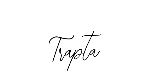 How to make Trapta name signature. Use Bearetta-2O07w style for creating short signs online. This is the latest handwritten sign. Trapta signature style 12 images and pictures png