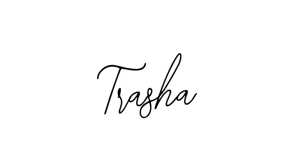 Design your own signature with our free online signature maker. With this signature software, you can create a handwritten (Bearetta-2O07w) signature for name Trasha. Trasha signature style 12 images and pictures png