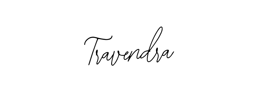 Also we have Travendra name is the best signature style. Create professional handwritten signature collection using Bearetta-2O07w autograph style. Travendra signature style 12 images and pictures png