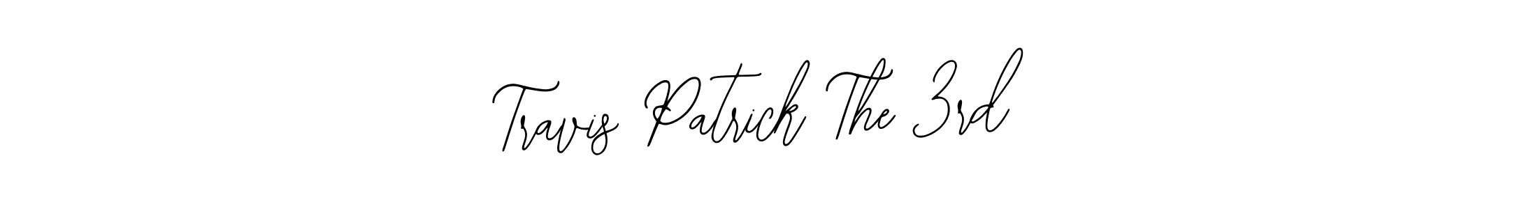 The best way (Bearetta-2O07w) to make a short signature is to pick only two or three words in your name. The name Travis Patrick The 3rd include a total of six letters. For converting this name. Travis Patrick The 3rd signature style 12 images and pictures png