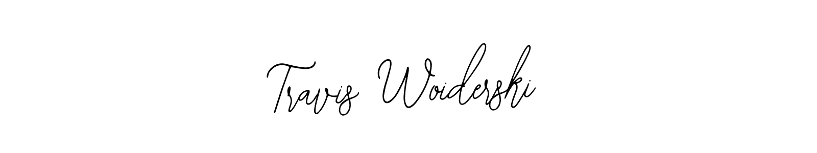 How to make Travis Woiderski name signature. Use Bearetta-2O07w style for creating short signs online. This is the latest handwritten sign. Travis Woiderski signature style 12 images and pictures png