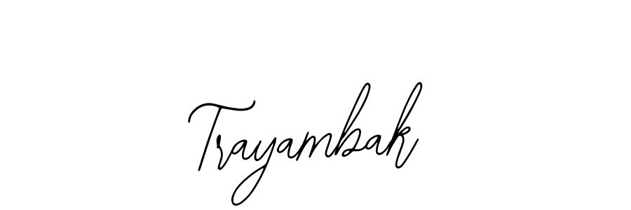 if you are searching for the best signature style for your name Trayambak. so please give up your signature search. here we have designed multiple signature styles  using Bearetta-2O07w. Trayambak signature style 12 images and pictures png