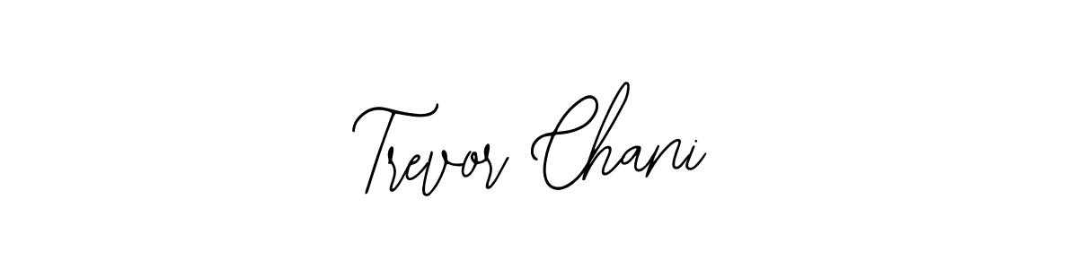 How to make Trevor Chani name signature. Use Bearetta-2O07w style for creating short signs online. This is the latest handwritten sign. Trevor Chani signature style 12 images and pictures png