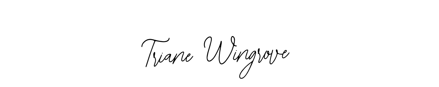 Design your own signature with our free online signature maker. With this signature software, you can create a handwritten (Bearetta-2O07w) signature for name Triane Wingrove. Triane Wingrove signature style 12 images and pictures png