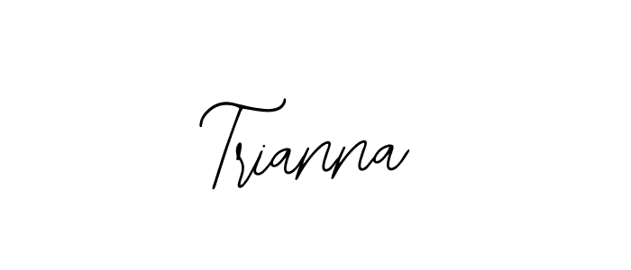 You should practise on your own different ways (Bearetta-2O07w) to write your name (Trianna) in signature. don't let someone else do it for you. Trianna signature style 12 images and pictures png