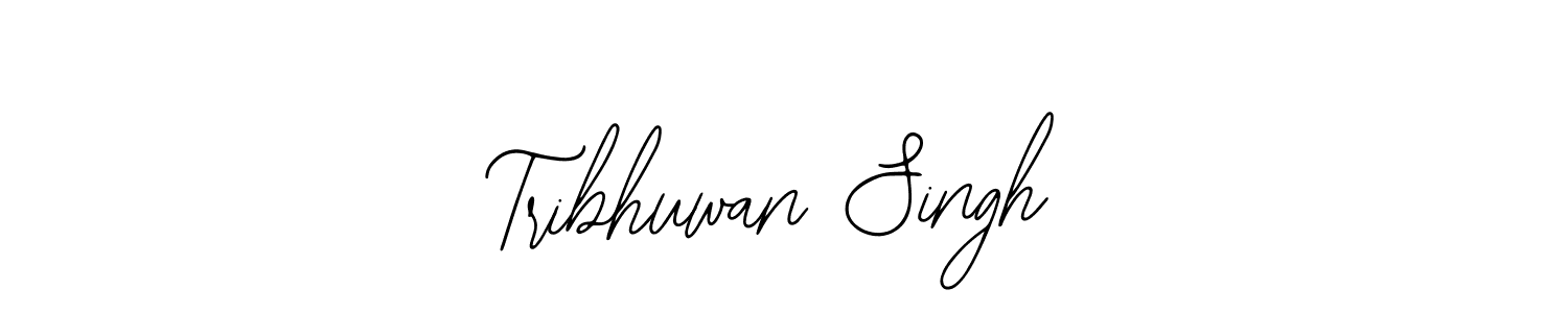 You should practise on your own different ways (Bearetta-2O07w) to write your name (Tribhuwan Singh) in signature. don't let someone else do it for you. Tribhuwan Singh signature style 12 images and pictures png