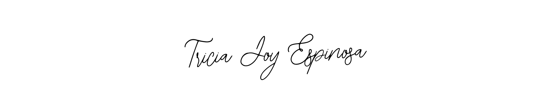 The best way (Bearetta-2O07w) to make a short signature is to pick only two or three words in your name. The name Tricia Joy Espinosa include a total of six letters. For converting this name. Tricia Joy Espinosa signature style 12 images and pictures png