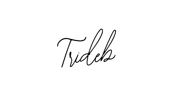 The best way (Bearetta-2O07w) to make a short signature is to pick only two or three words in your name. The name Trideb include a total of six letters. For converting this name. Trideb signature style 12 images and pictures png